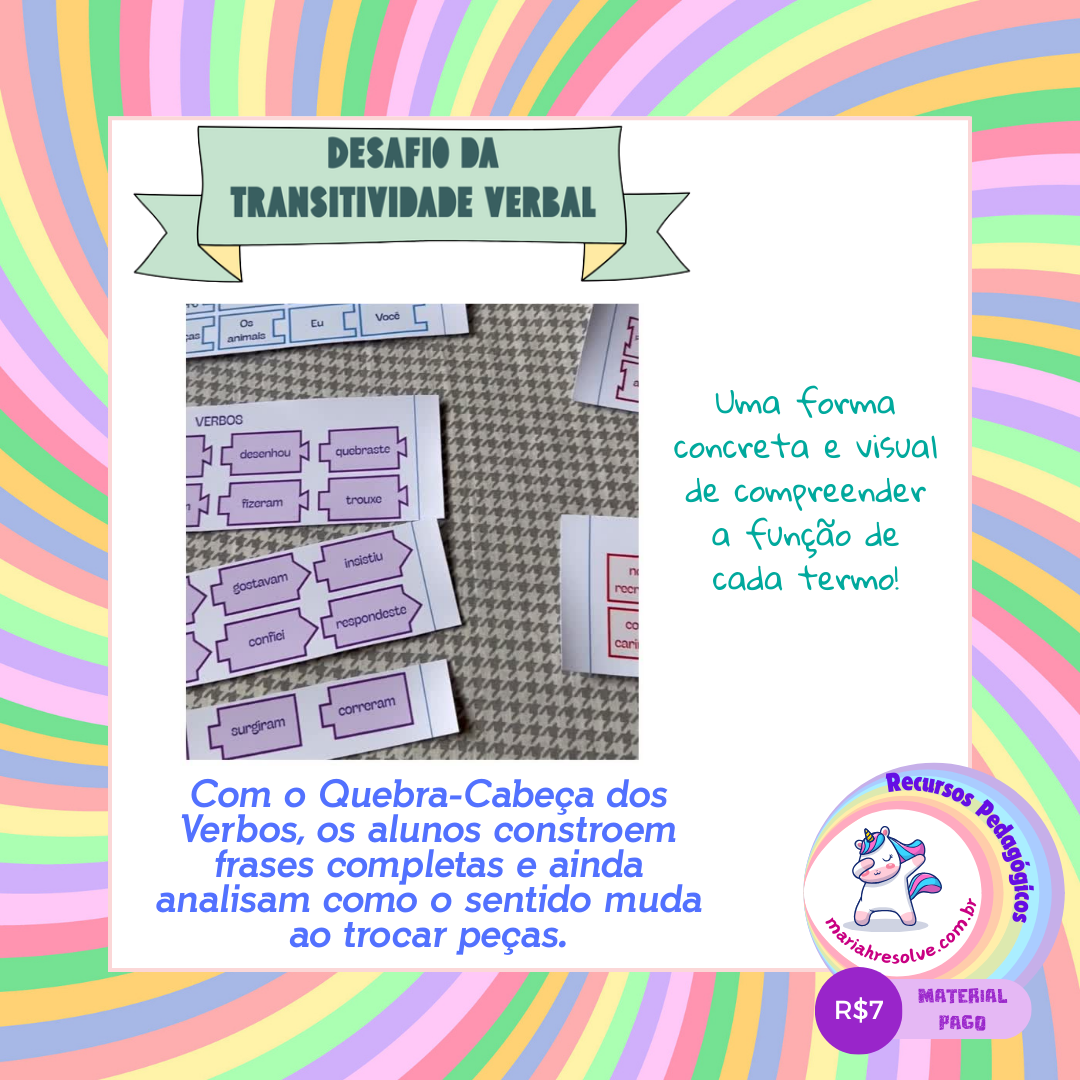 Quebra-cabeça da Transitividade verbal